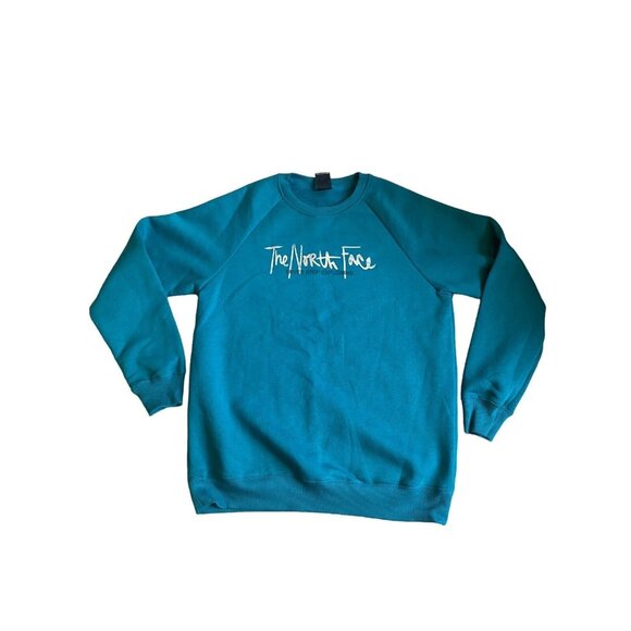The North Face Women's Pullover Sweat Shirt Medium Green /Silver - Picture 1 of 6